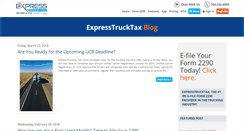 Desktop Screenshot of blog.expresstrucktax.com